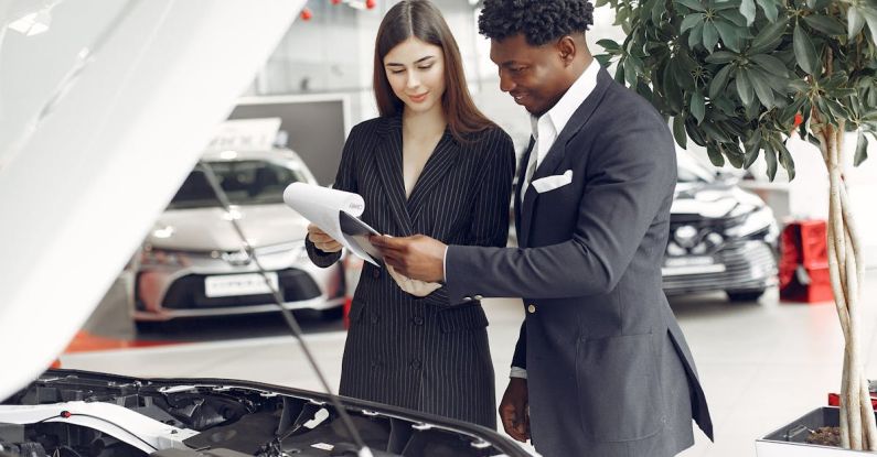 Customer Reviews - Businessman Looking at a Document